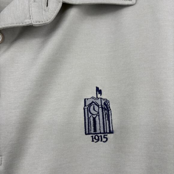Peter Millar Golf Polo Shirt Mens XXL Gray Summer Comfort Short Sleeve Neutral - Picture 5 of 12